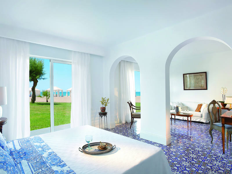 bedroom beach villa crete greece
