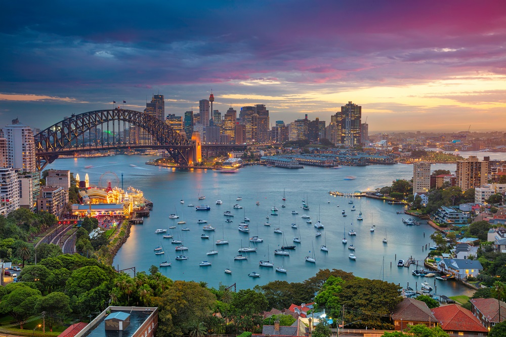 Sydney  Australia with Harbour Bridge_590390942